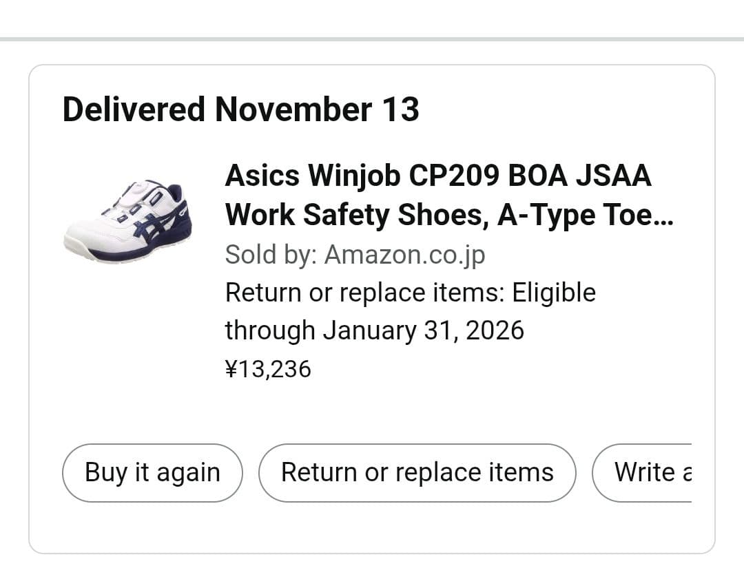 ASICS WINJOB CP209 BOAシステム ホワイト/ネイビー