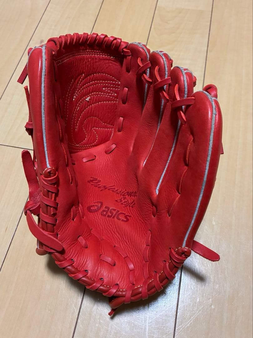 a*0様 ASICS ダルビッシュモデル 軟式グローブ 赤