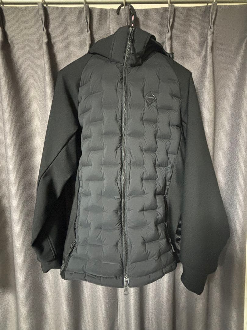 BRIEFING ハイブリッド ダウン パーカー ブラック M 2025