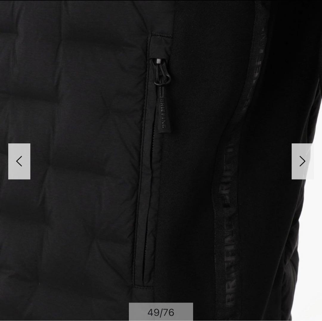 BRIEFING ハイブリッド ダウン パーカー ブラック M 2025