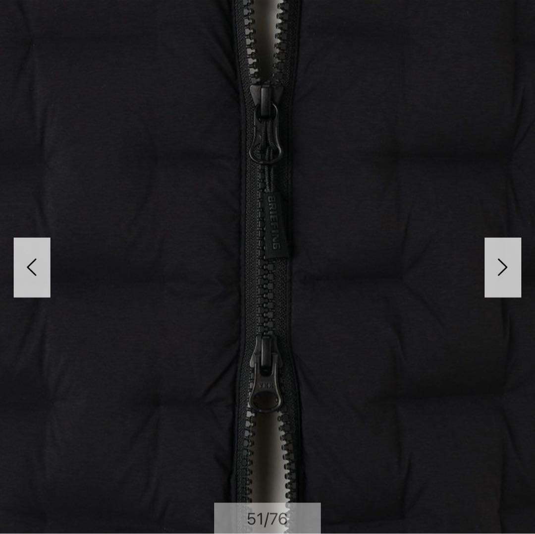 BRIEFING ハイブリッド ダウン パーカー ブラック M 2025