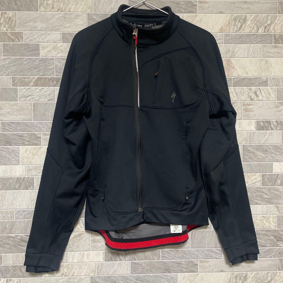 SPECIALIZED サイクルジャケット 防風シェル 裏起毛 防寒 自転車 黒