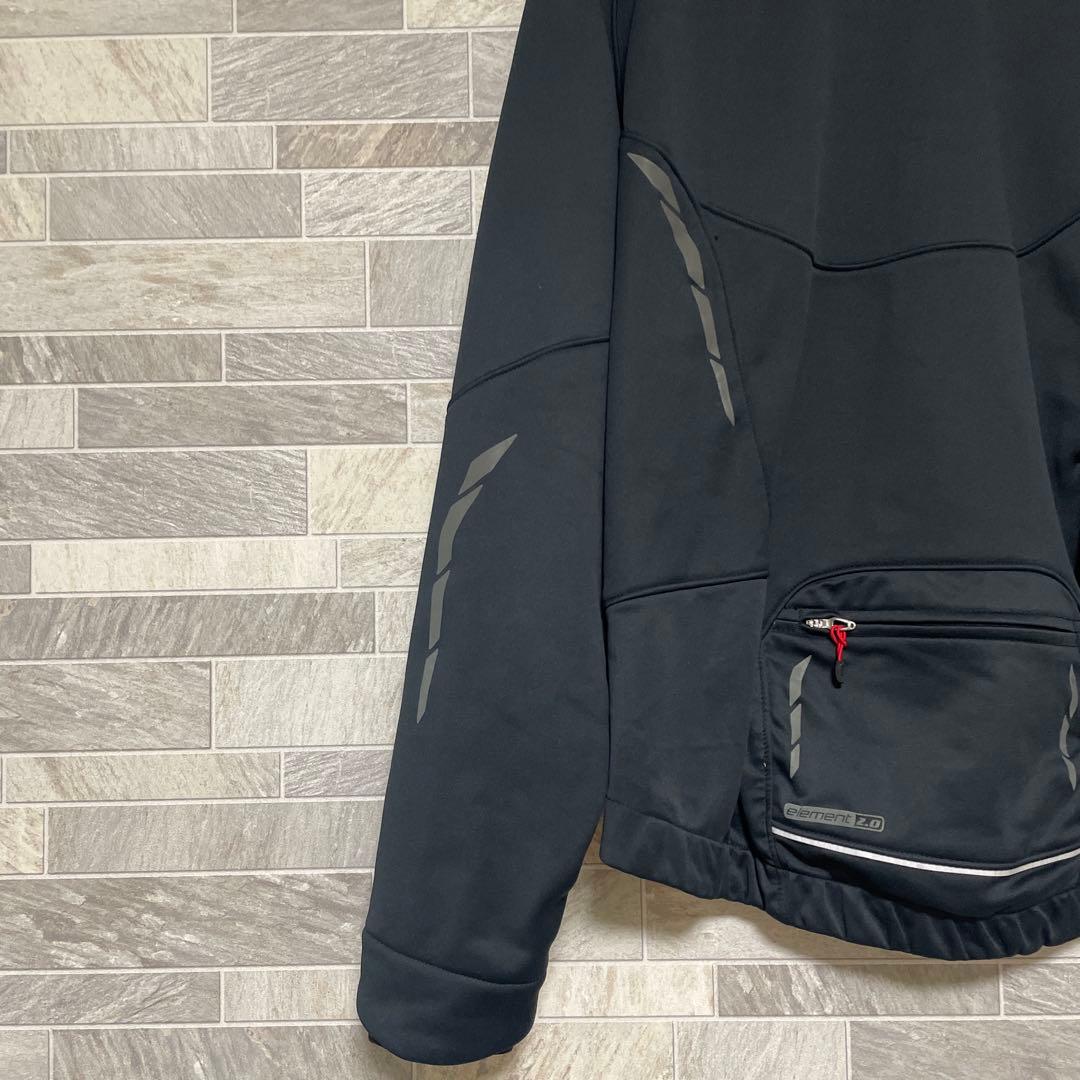 SPECIALIZED サイクルジャケット 防風シェル 裏起毛 防寒 自転車 黒