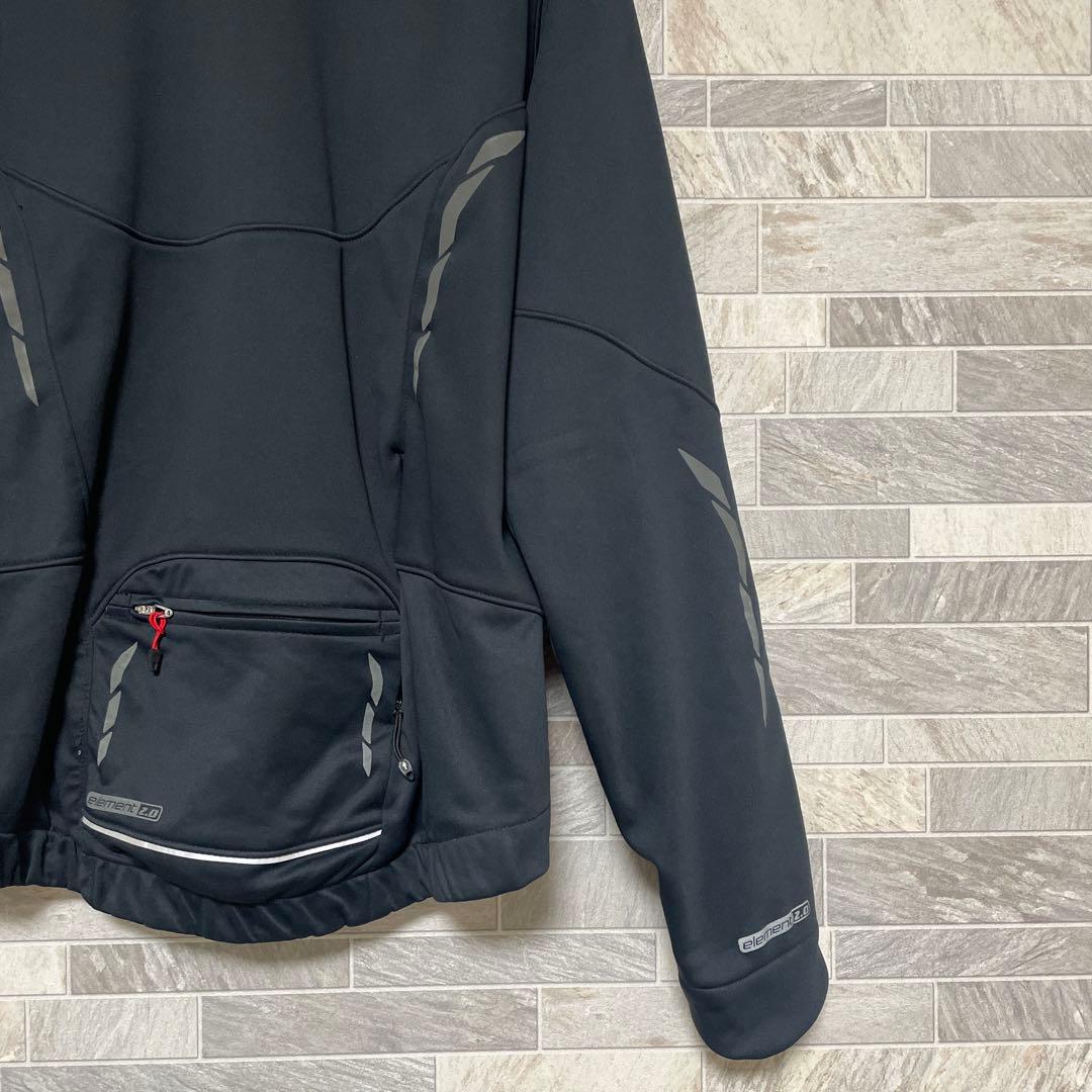 SPECIALIZED サイクルジャケット 防風シェル 裏起毛 防寒 自転車 黒