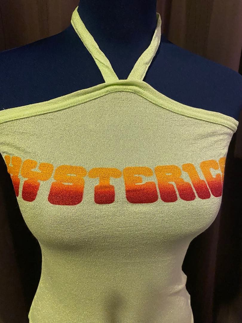 新品　初期　ヒステリックグラマー '90 シアーラメ　クロスキャミソール　Y2K