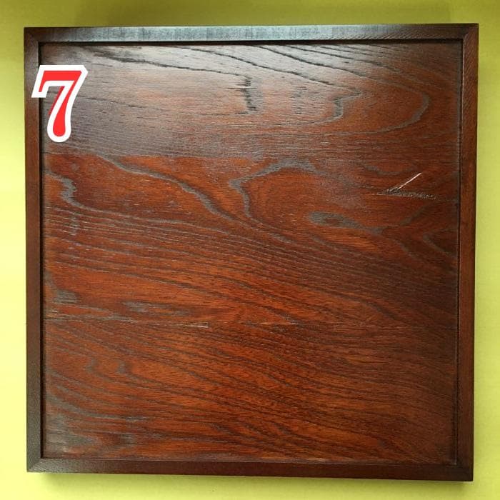 Y 長期保管 お盆 和風 和食器 会津塗 木製 漆器 まとめ売 正方形 8枚 S