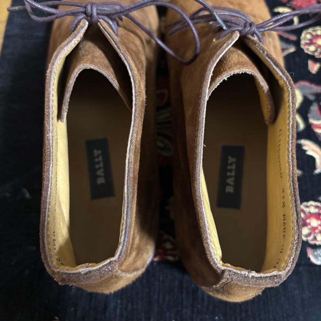 Bally 41 1/2 ダークブラウンスウェード チャッカブーツ 未使用