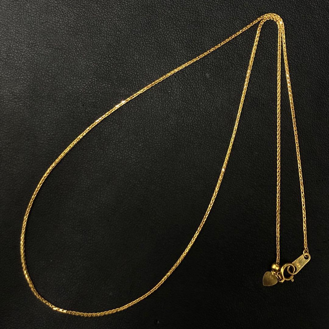 (A012801)K18 チェーン YG 18金 ネックレス