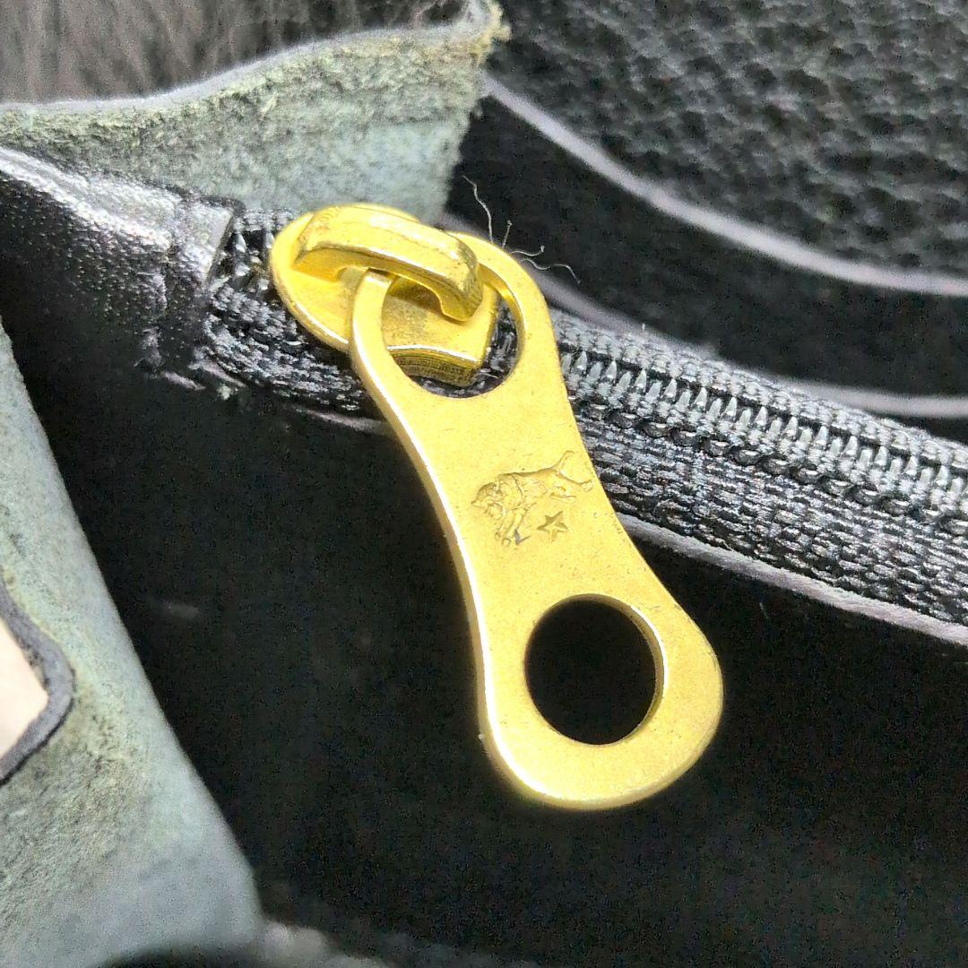 【極美品】イルビゾンテ　L字　長財布　ロングウォレット　シボ革　ユニセックス　黒