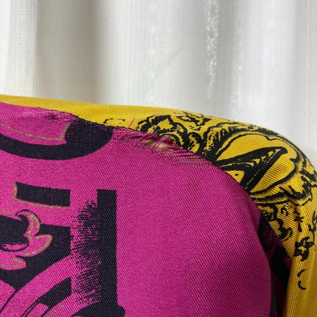 ▼GIANNI VERSACE　ヴィンテージ　バロック　シルクシャツ