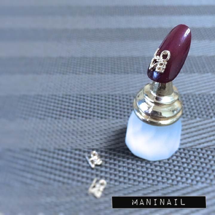 ▶︎ネイルパーツ/LOVE  ゴールド/P-45