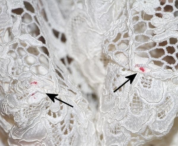 E*様 セルフポートレイト ワンピース リボン レース クリーム UK4 未使用