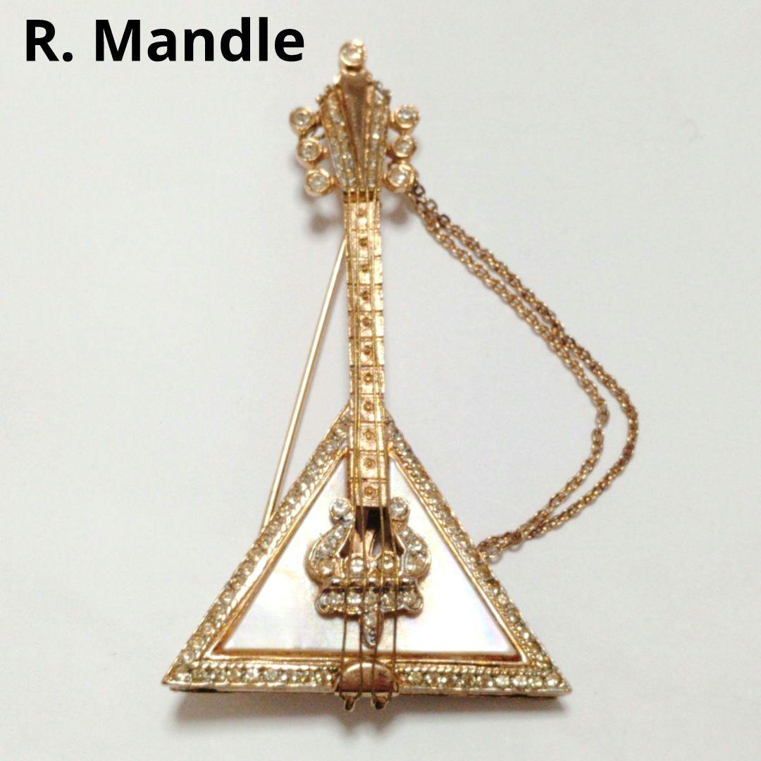 希少　ロバートマンデル　ブローチ　ギター　音楽楽器　ヴィンテージ　アンティーク