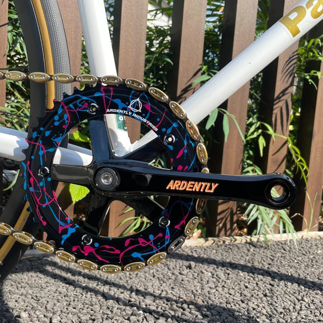 【新品】ARDENTRY ピスト用クランク ポリッシュ 165㎜ 144PCD