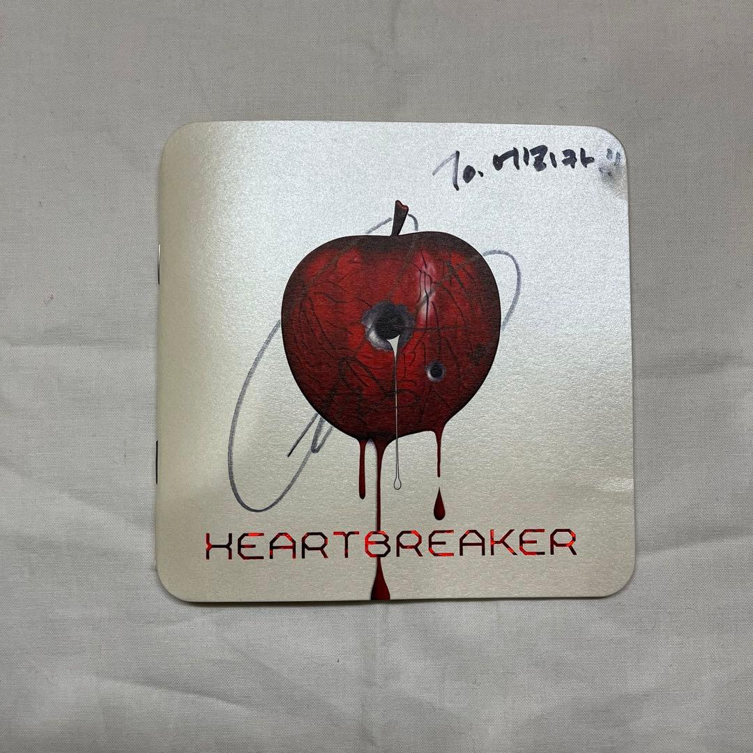 G-DRAGON ジヨン HEARTBREAKER 韓国版 CD 直筆サイン入り