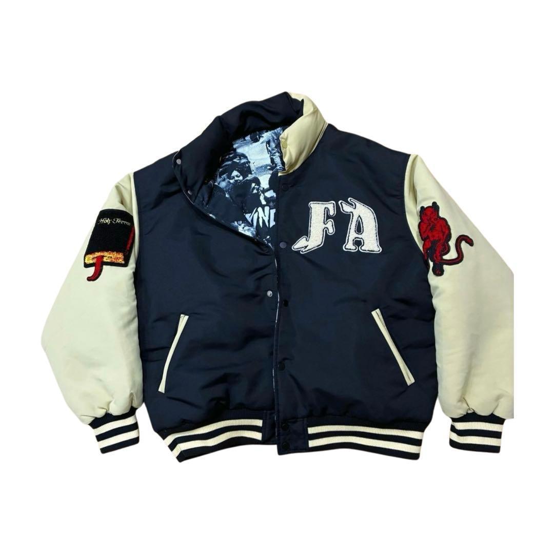 【希少】ファッキングオーサム ジャケット リバーシブル 中綿スタジャン L