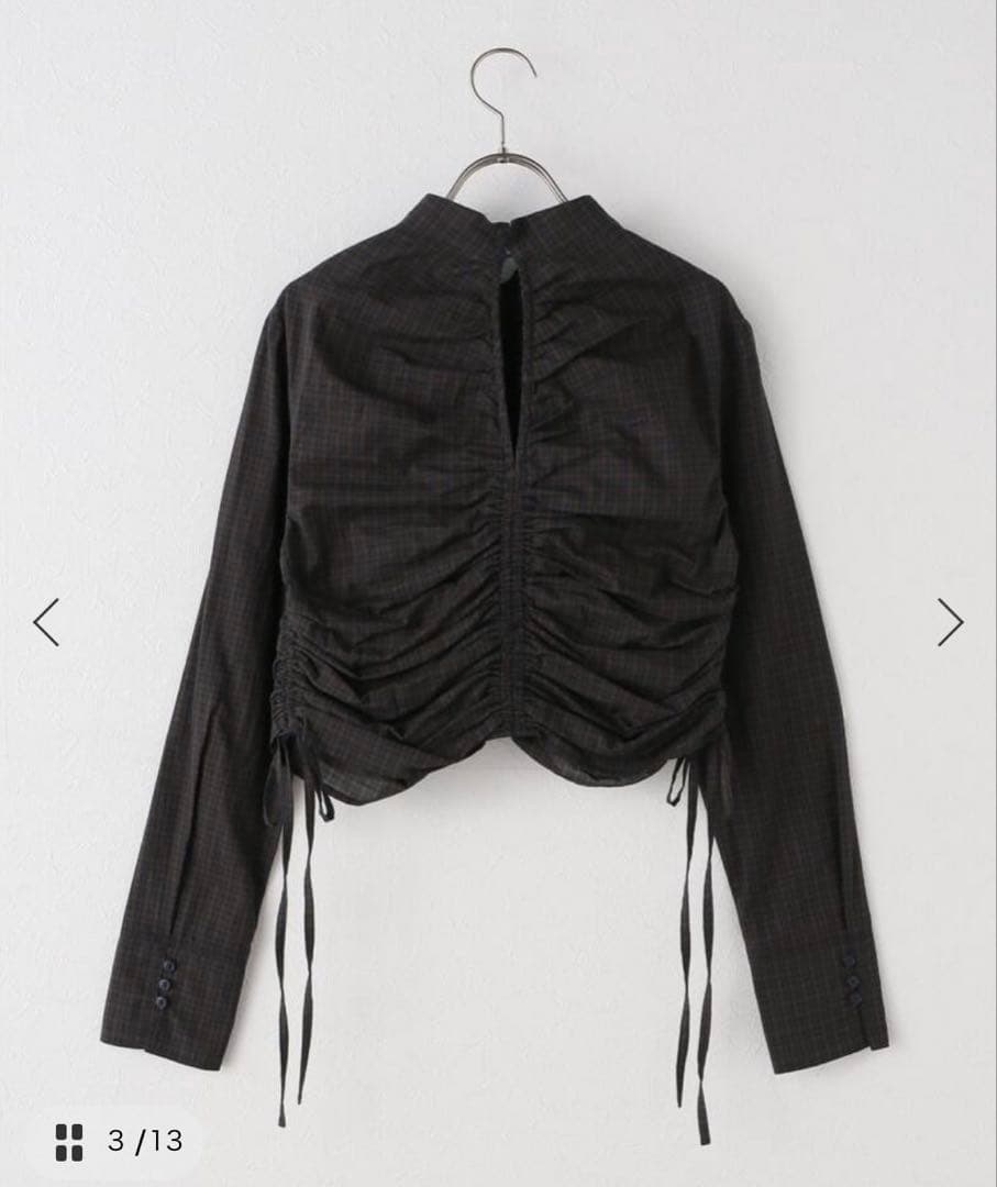 【TODAYFUL】Checkgather Compact Blouse