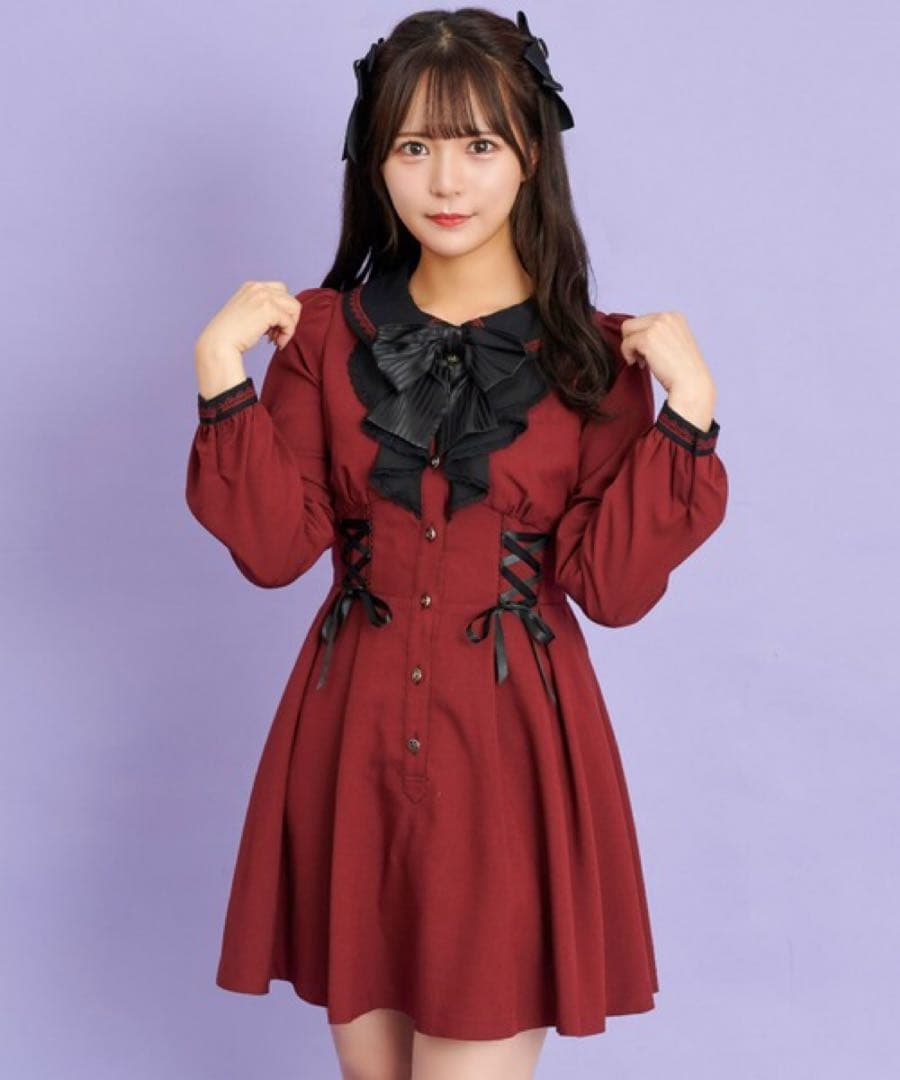 シーハニ ウエストレースアップワンピース SecretHoney