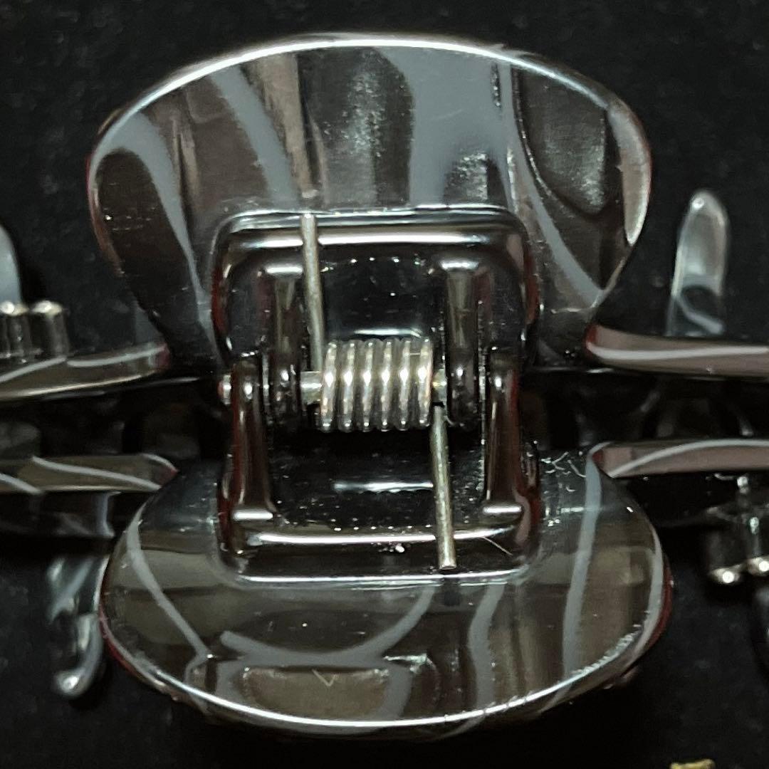 アレクサンドルドゥパリ ヘアクリップ　ブラックマーブル