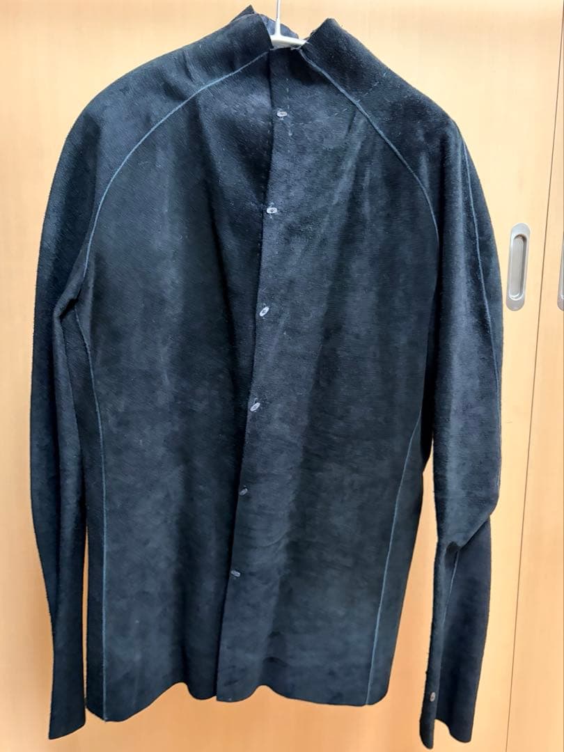 【エムエークロス】ブラック スエード ノーカラージャケット【m.a+】