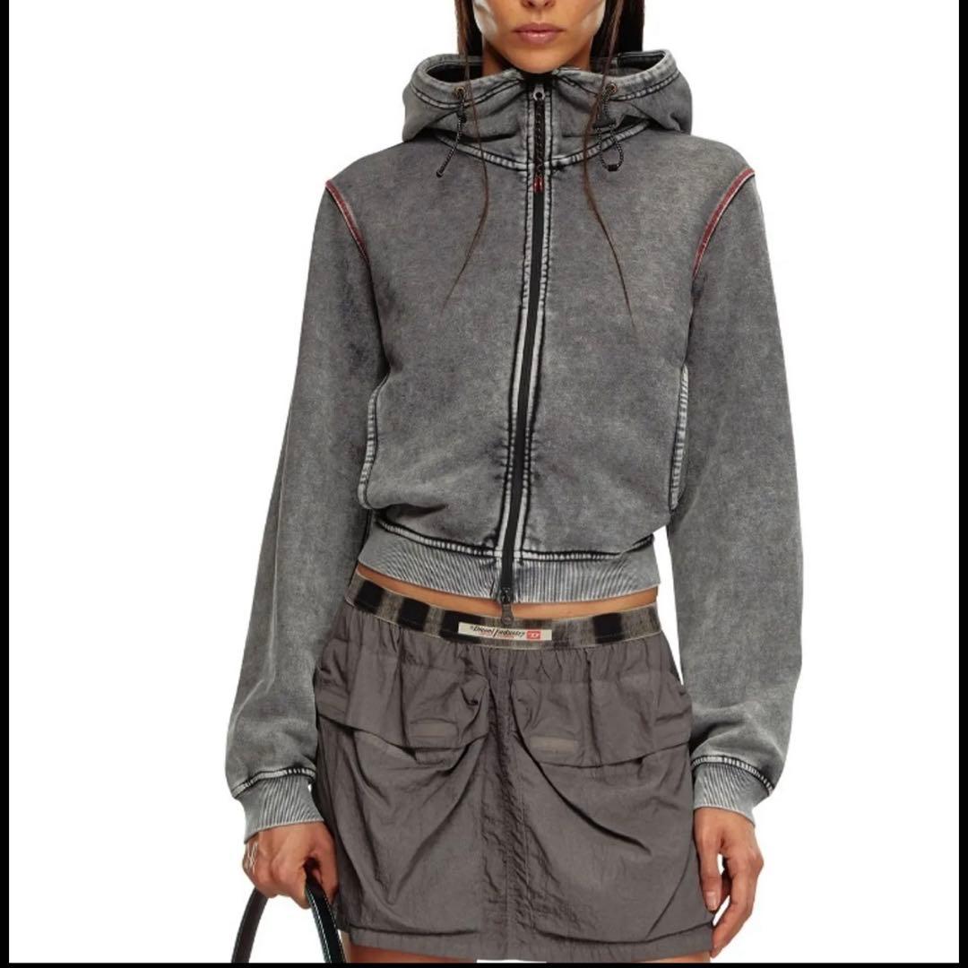 arice 様用 DIESEL グレー ジップアップパーカー