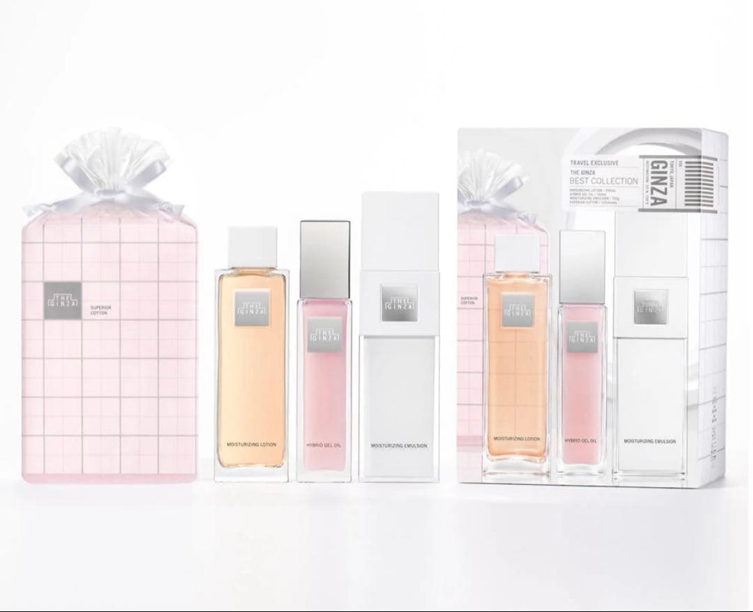 THE GINZA ザ・ベストコレクション 化粧水　美容液　乳液　コットン