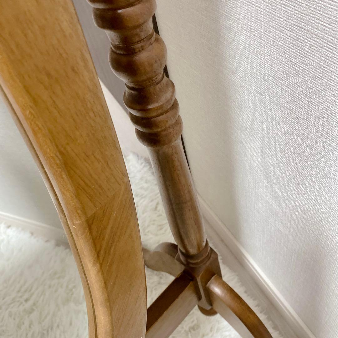 【昭和レトロ】 アンティーク調 オーバル型 スタンドミラー 姿見 全身 送料無料