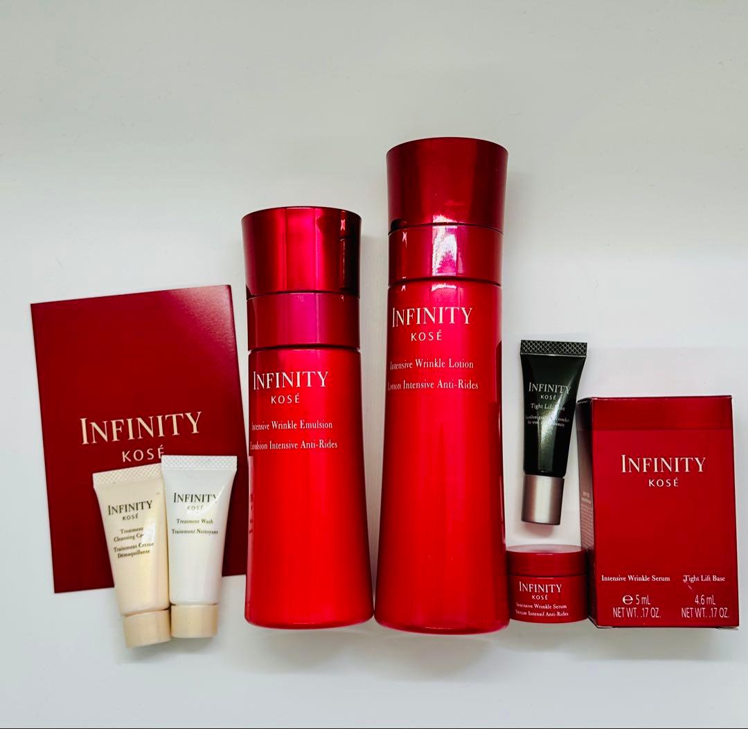 KOSEインフィニティ薬用シワ対応乳液➕化粧水とおまけ付4点付