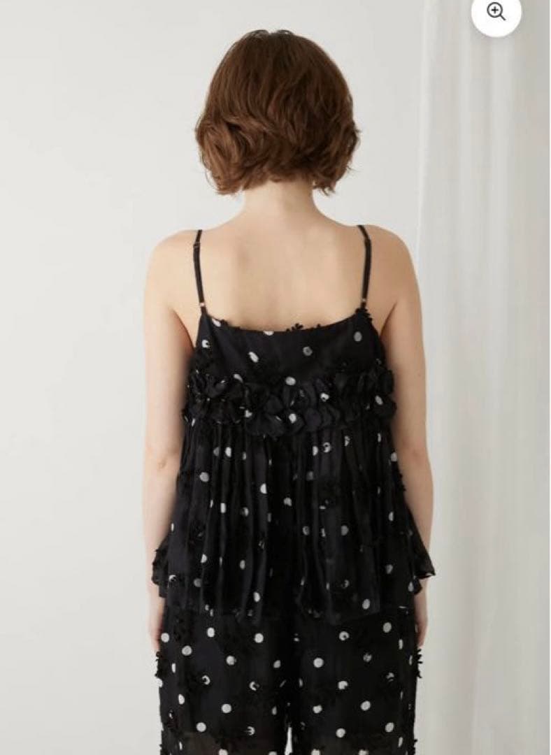 きょうこ様　クリンクルクリンクル　3D embroidery dot キャミ