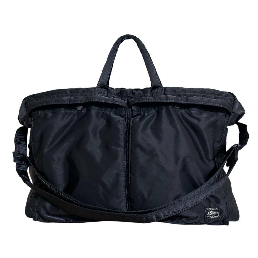 【極美品】希少 PORTER タンカー XLサイズ ブラック 大容量　2WAY