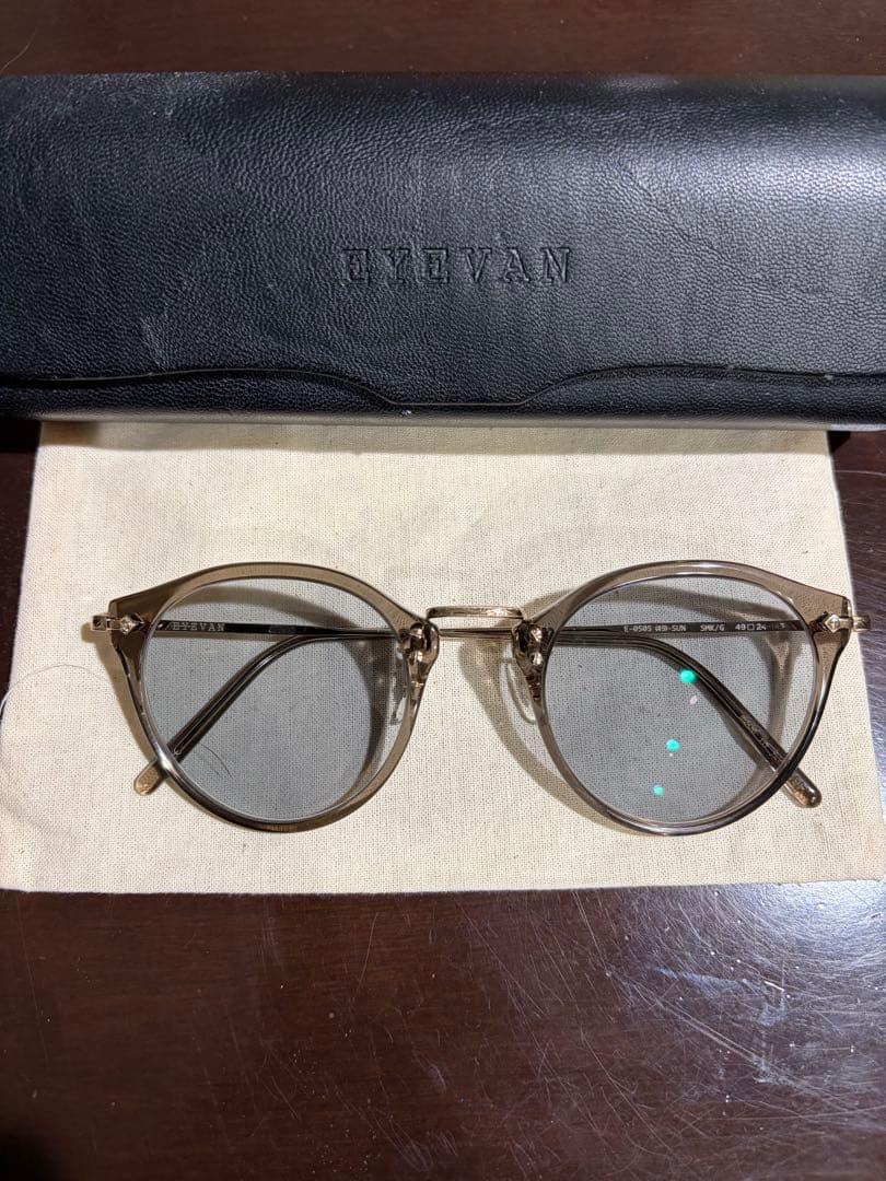 EYEVAN E-0505-SUN SMK スモーク ゴールド