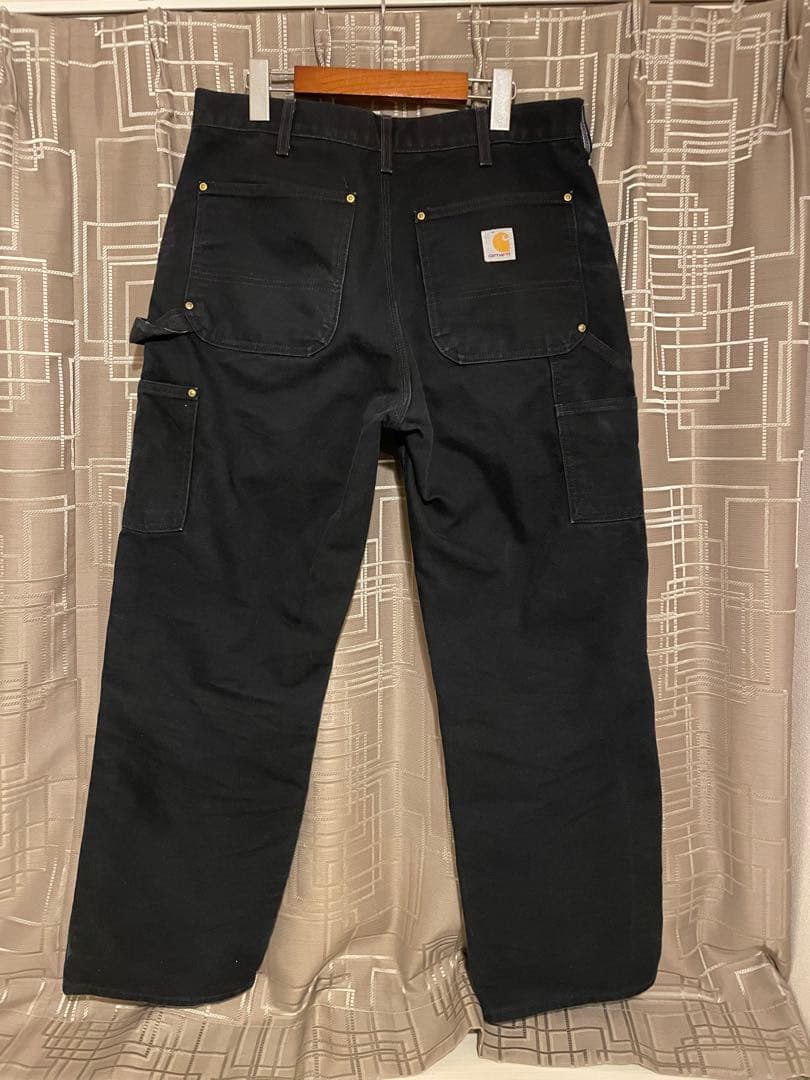 【美品】カーハート ダブルニー ダック ペインターパンツ BLK 32*30