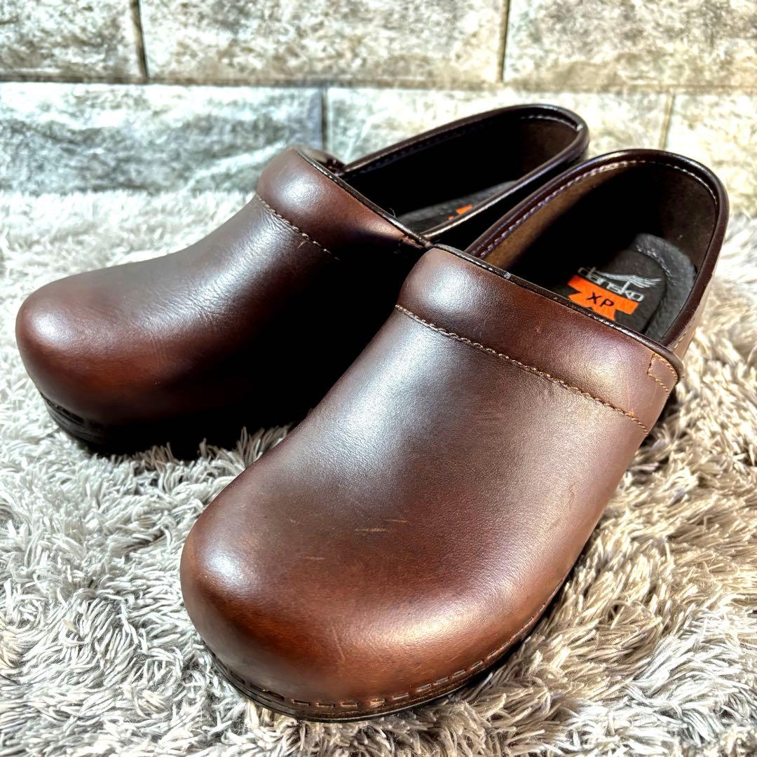 Dansko ダンスコ クロッグ サボサンダル 本革 レザー ダークブラウン