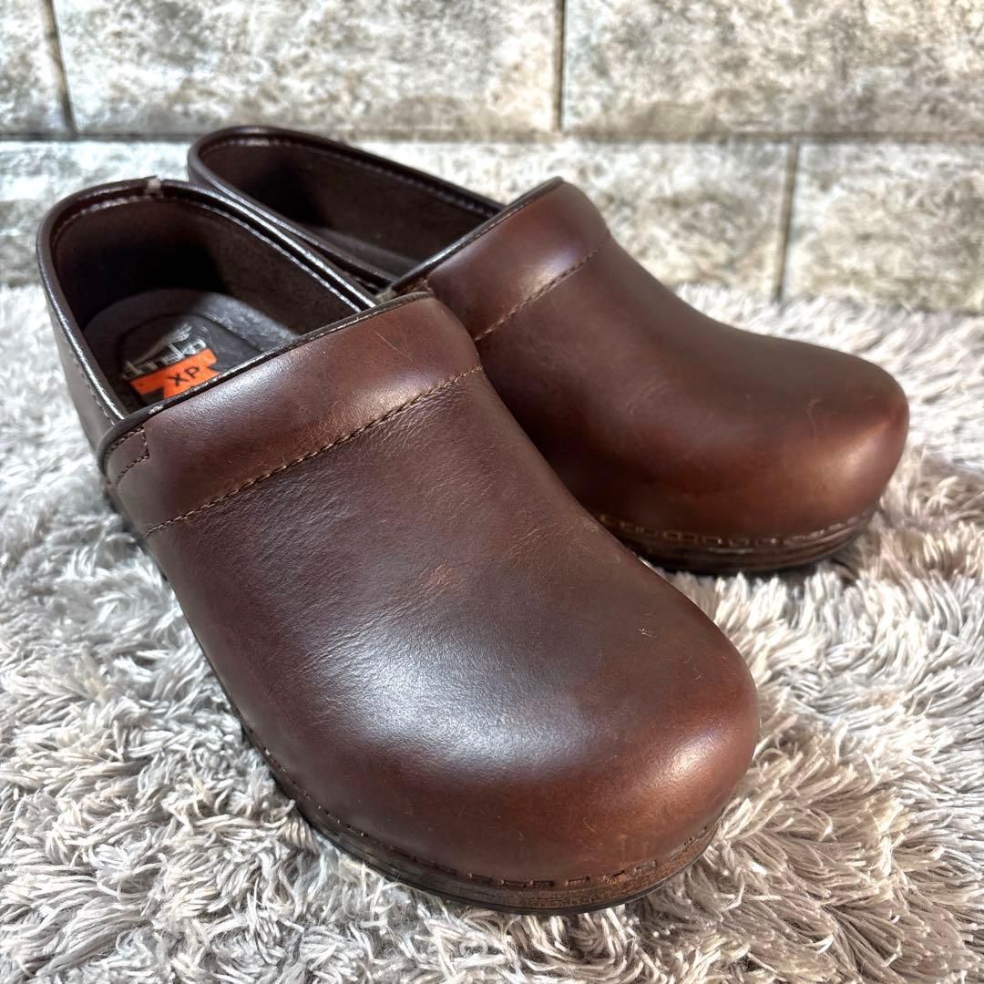Dansko ダンスコ クロッグ サボサンダル 本革 レザー ダークブラウン
