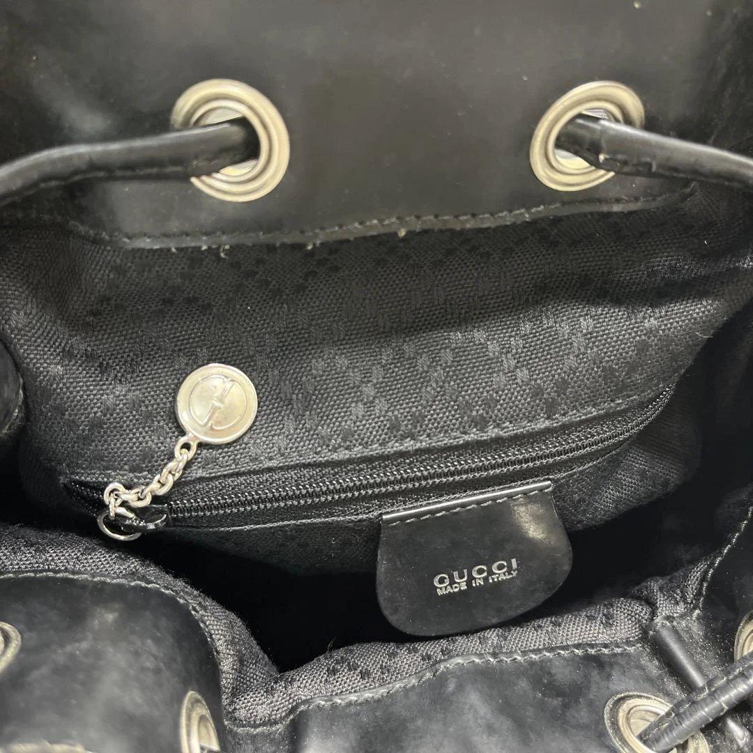 美品 GUCCI バンブー 巾着 2way ワンショルダー ナイロン グッチ