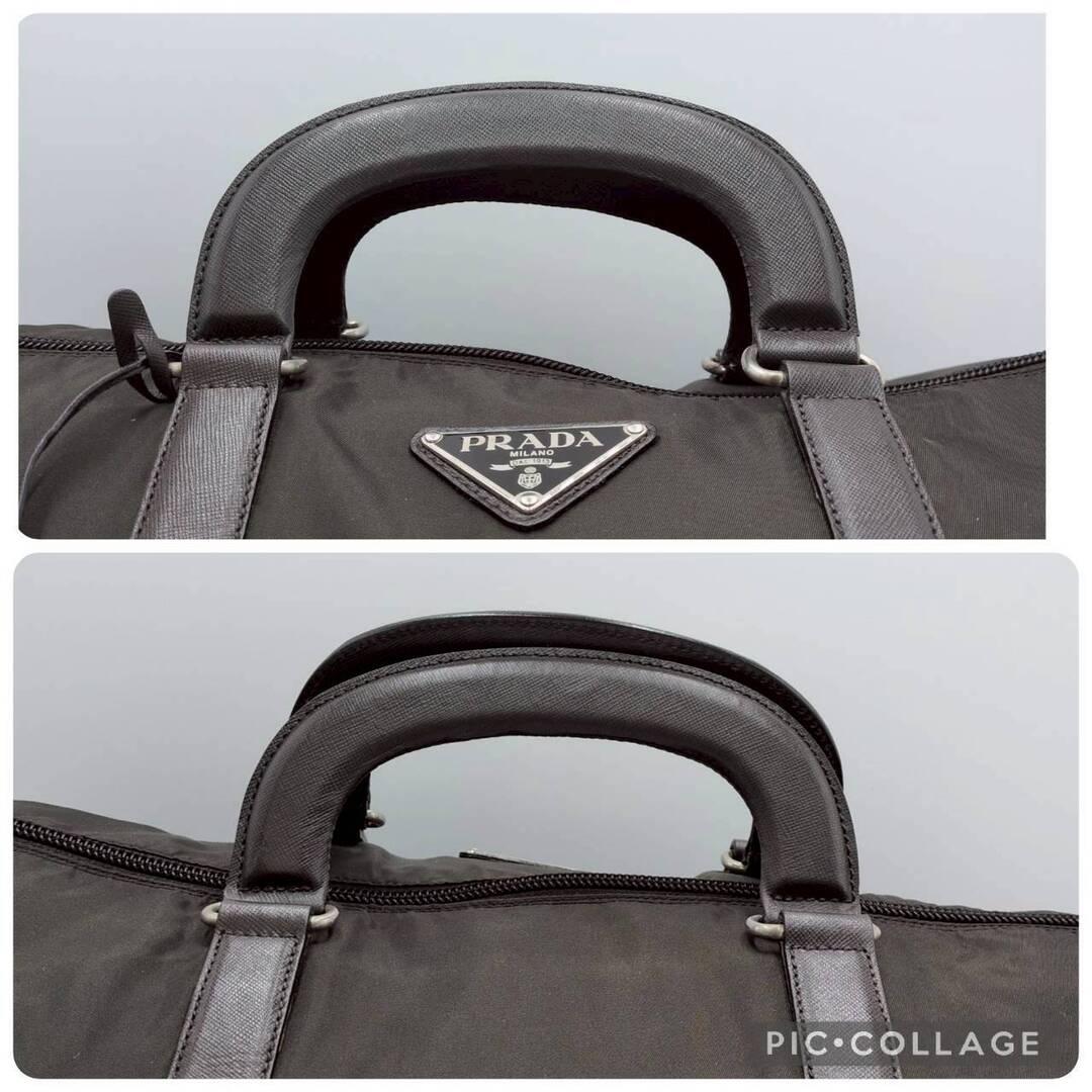PRADA プラダ テスートナイロン レザー ボストンバッグ トラベルバック