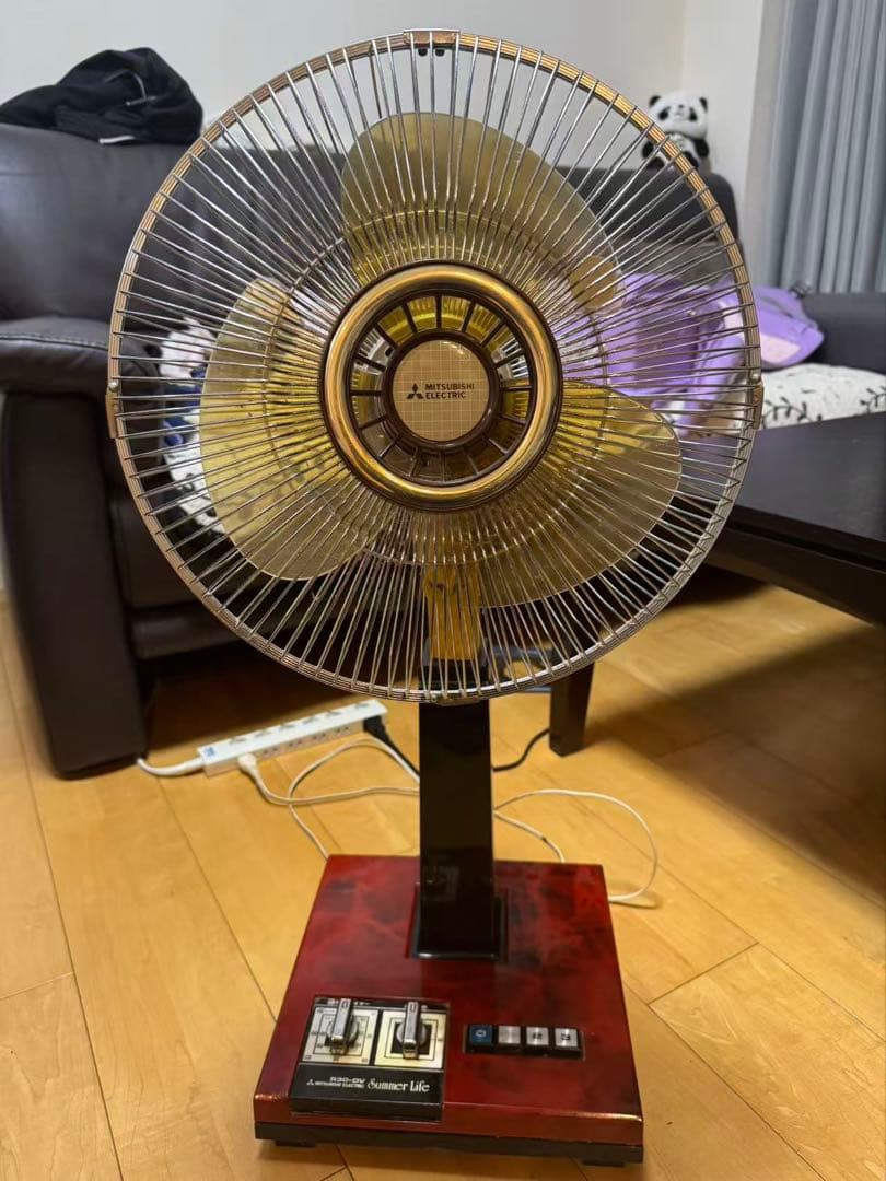 アンティーク/レトロ/三菱電機/R30-DV/扇風機 稼働品