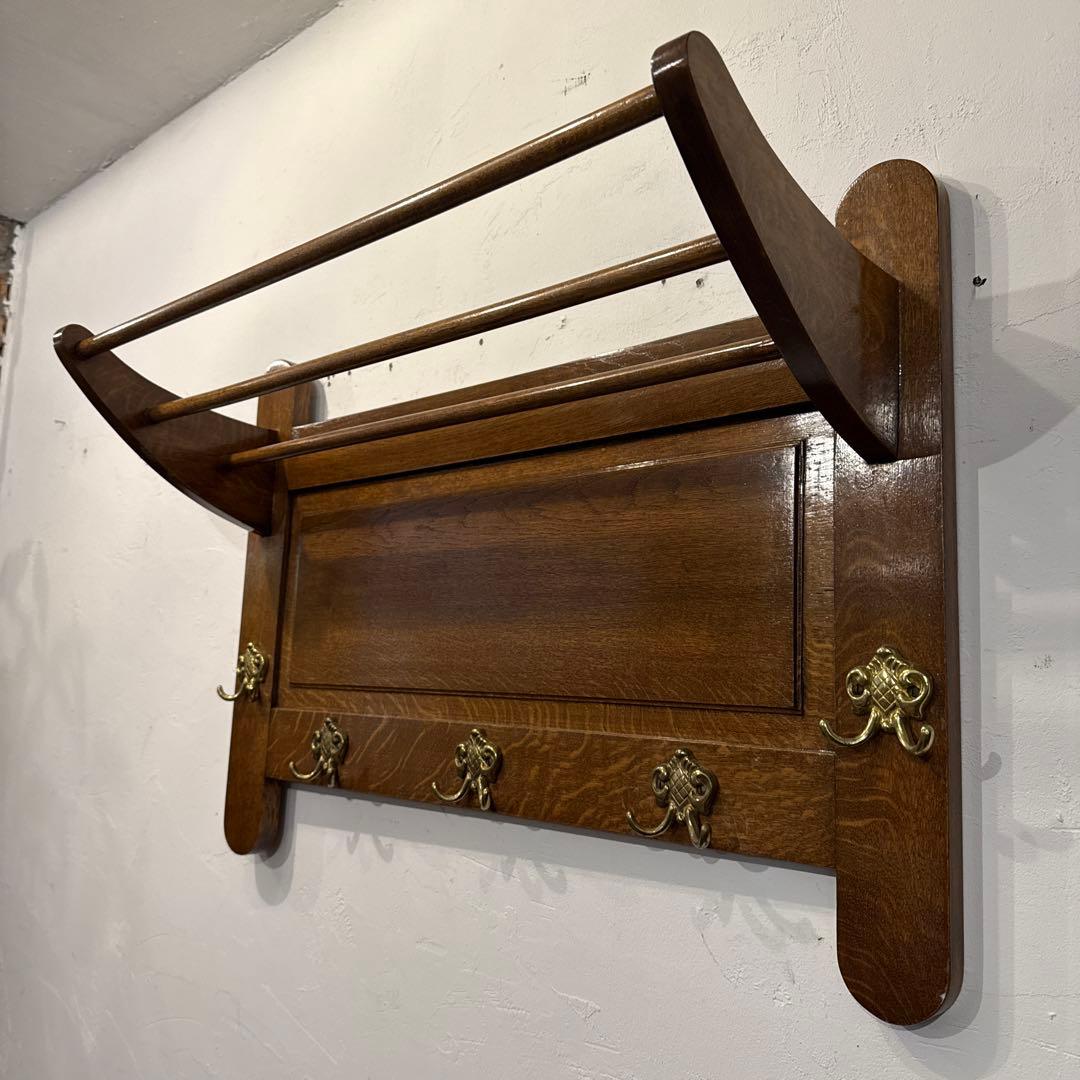 年末年始saleヴィンテージ　木製ウォールハンガー　壁掛け　ハンガーラック