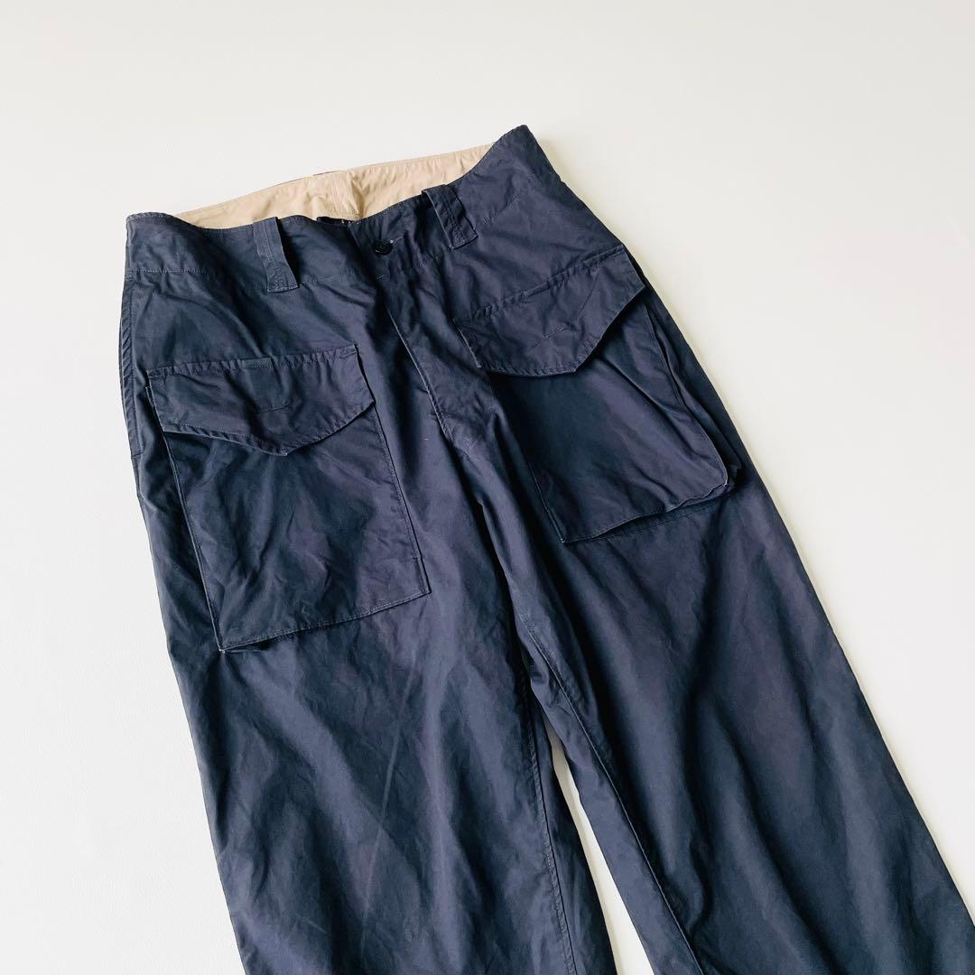 4802【美品】45R チノパン ウェザーの908セイルパンツ　M 紺　日本製
