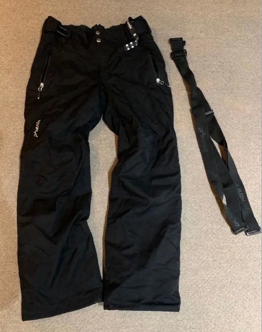 美品 PHENIX サスペンダー付 パンツ ◆ スキー スノボー スクート M