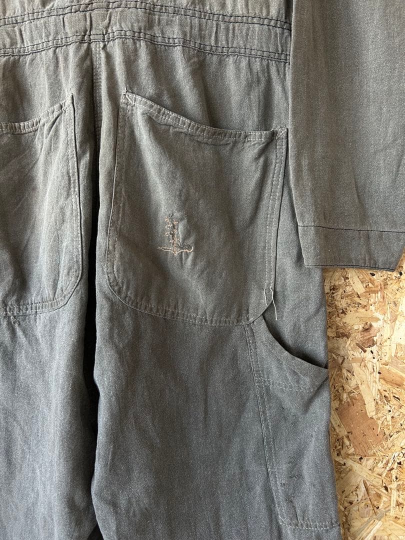 40s ブラックコバート オールインワン 黒シャン ツナギ 月桂樹ボタン