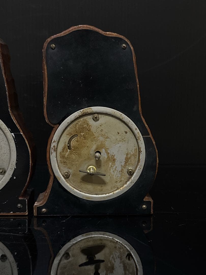 当時物 希少 手塚時計 TEZUKA 木製 犬 目玉 時計 POPPO 置時計