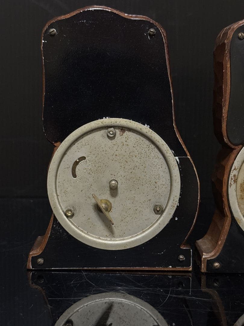 当時物 希少 手塚時計 TEZUKA 木製 犬 目玉 時計 POPPO 置時計