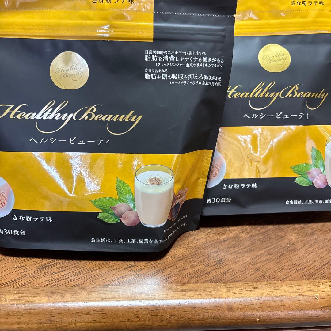 Healthy Beauty ヘルシービューティー きな粉ラテ味２袋　カップ付き