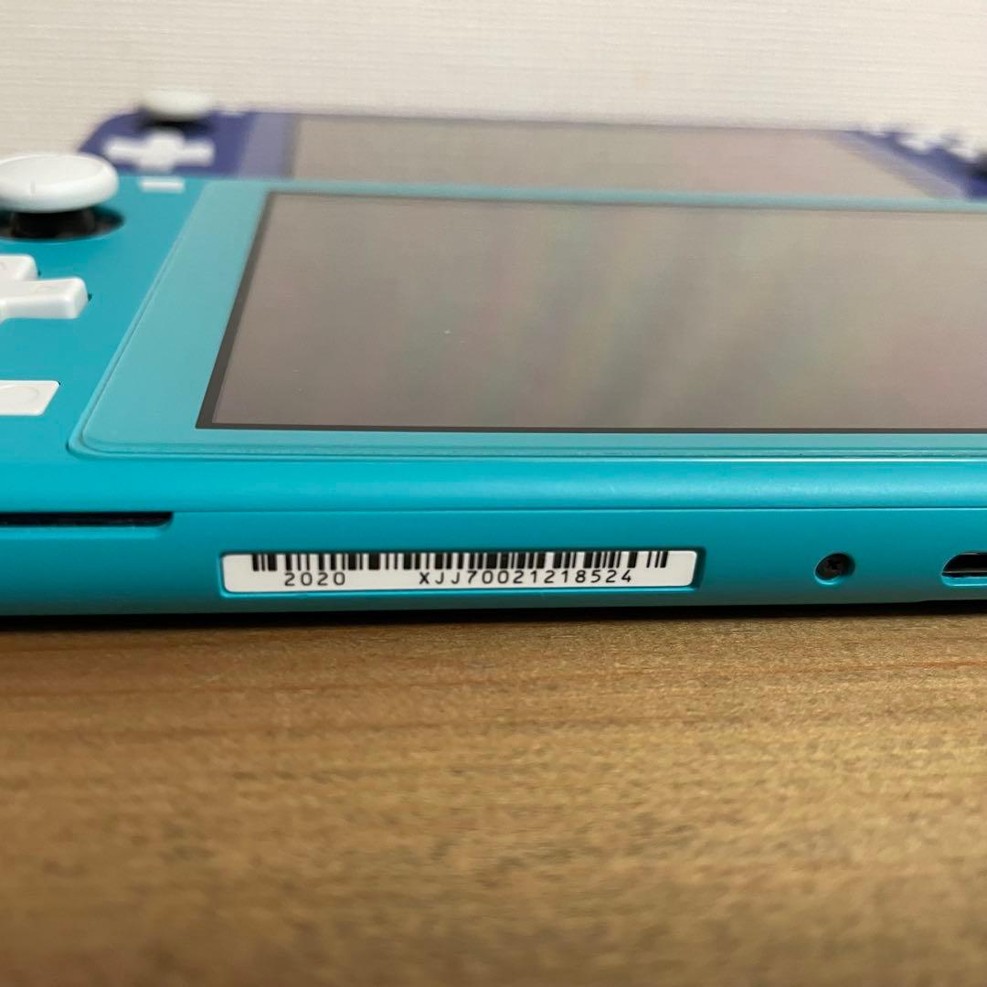 ニンテンドースイッチライト2台セット/ブルー、ターコイズ/充電器、保護フィルム付