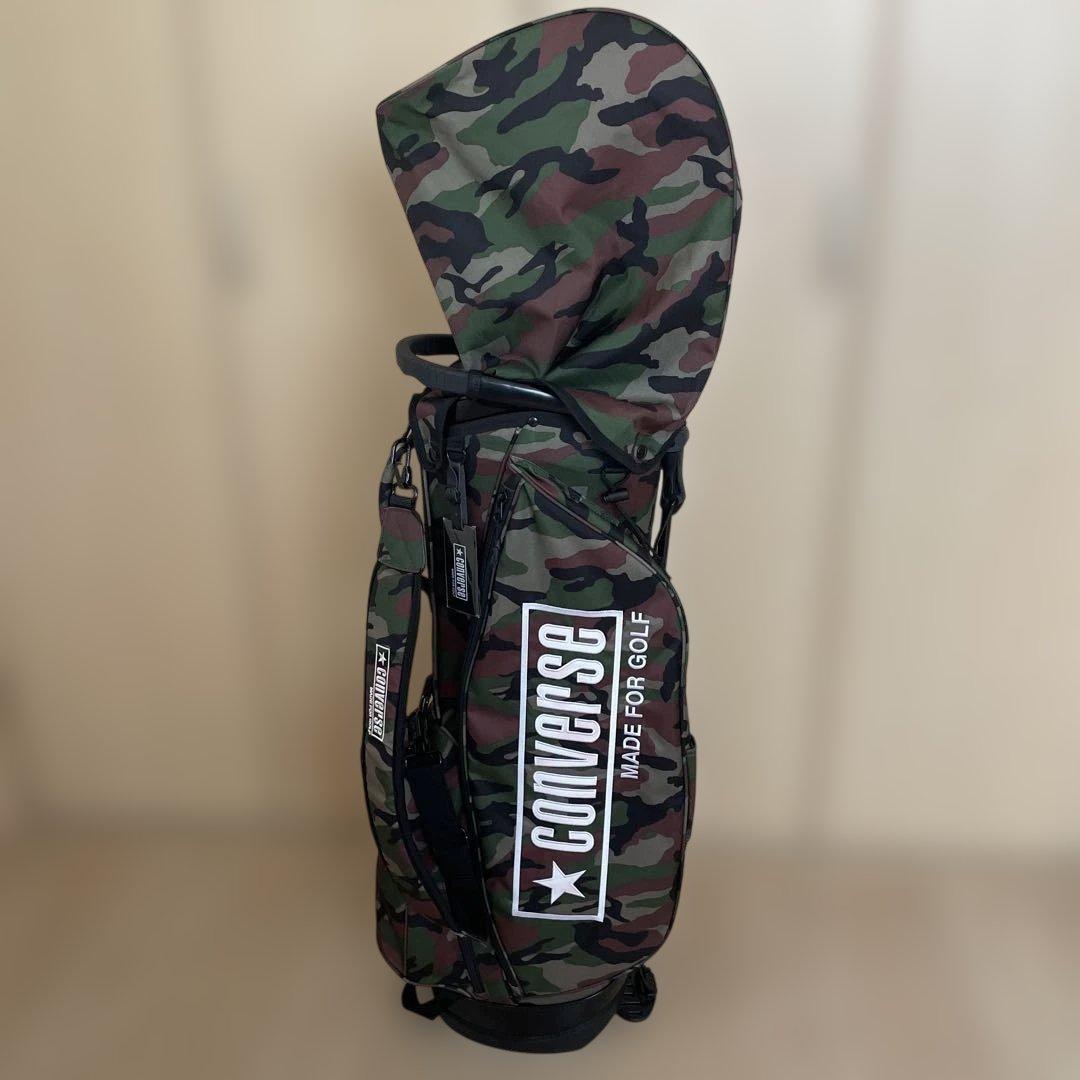 CONVERSE 迷彩 ゴルフバッグ スタンド付き
