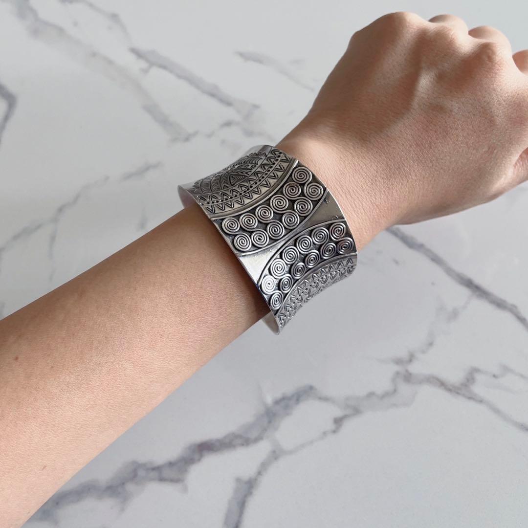 【新品】カレンシルバー｜カレン族｜バングル｜男女兼用