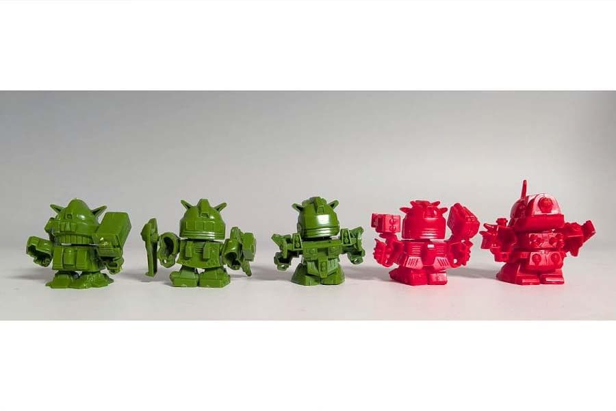 【食玩】SDガンダム コマンド戦記 Gアームズ グミメイト全5種