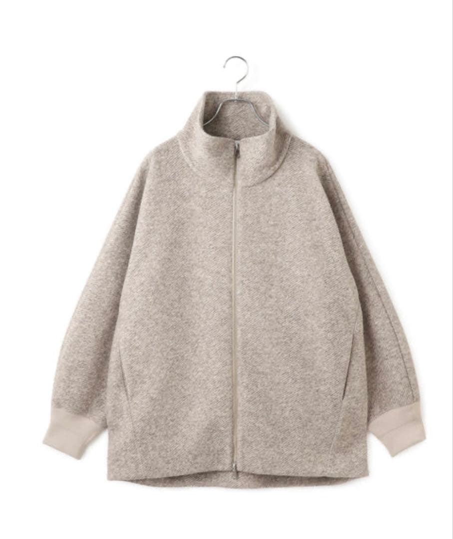 ヘリンボンツイードボンディングコーディガン