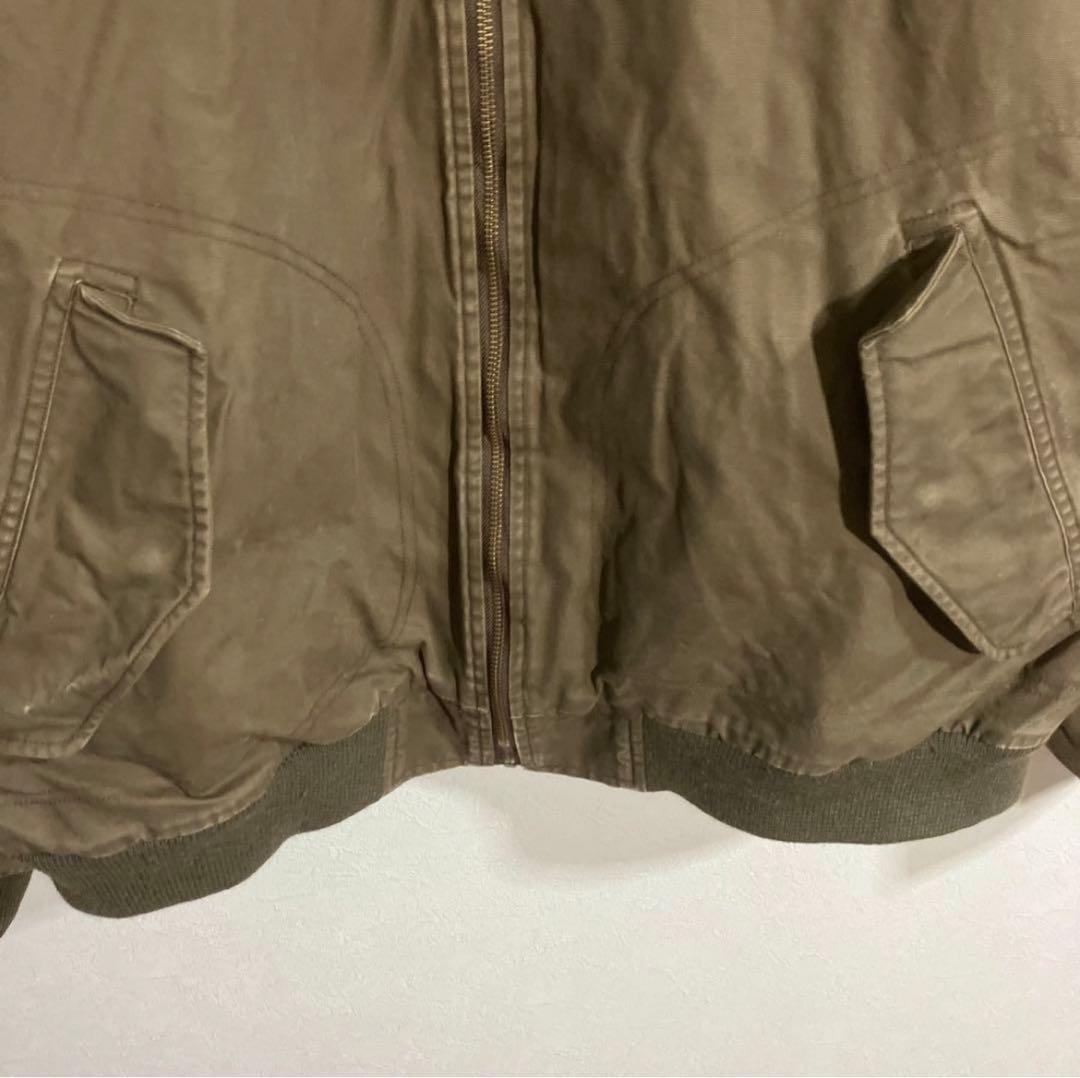 A532 エディーバウアー　ワークジャケット　裏地キルティング　中綿　無地